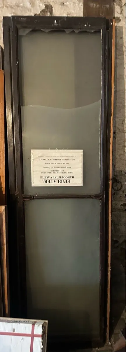Free Mahogany glass cabinet doors (4)