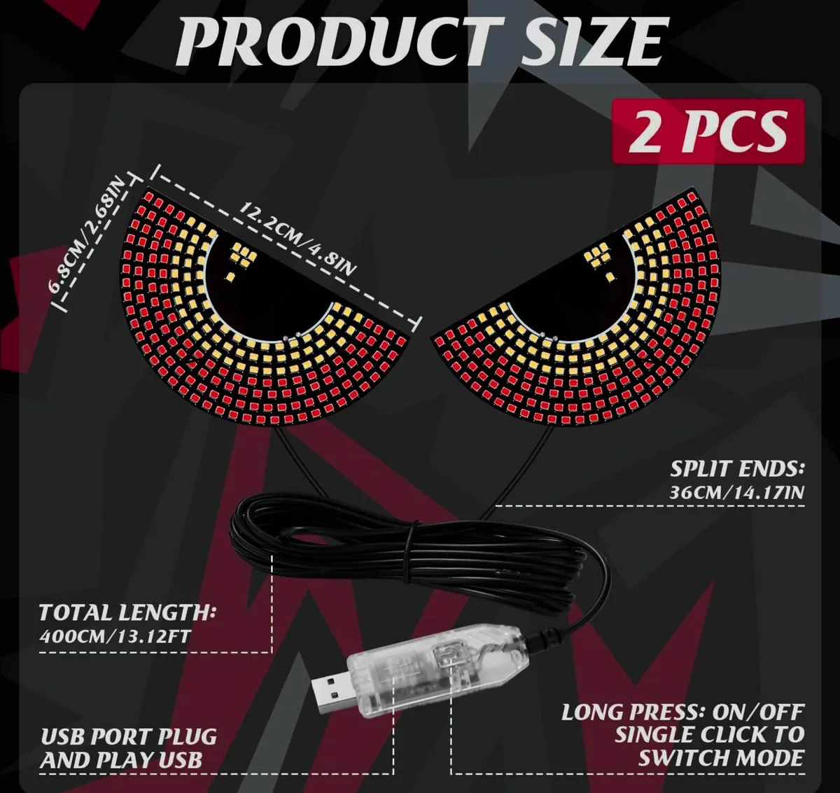 Devil Eyes Light usb for Cars - Image 1