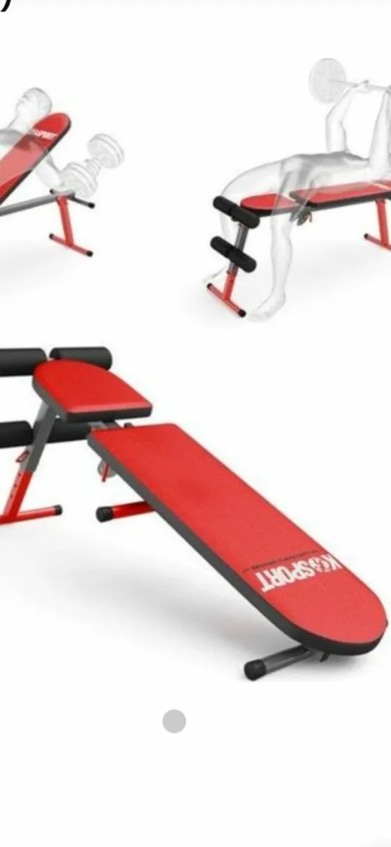 Foldable Workout Bench and 20kg Pump Kit with bar - Image 2