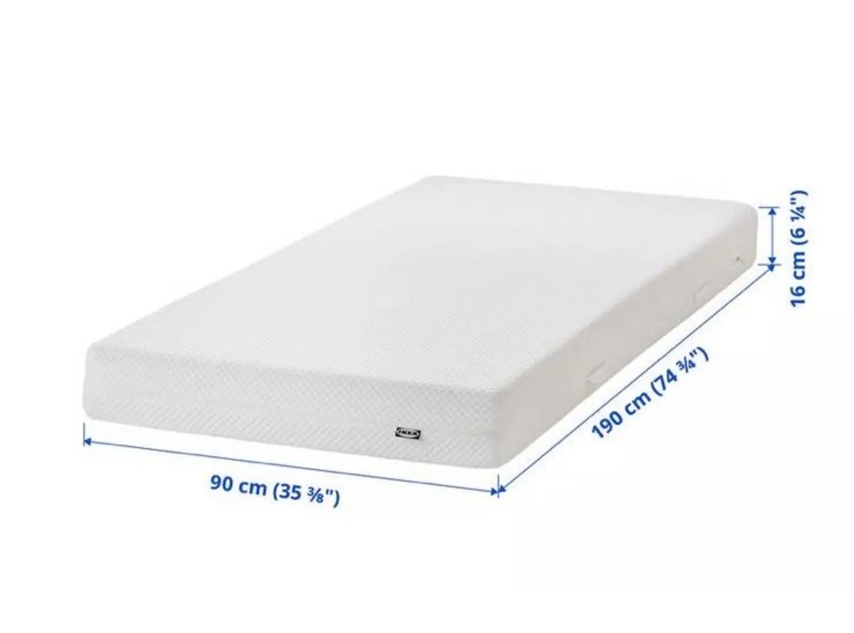 Single Bed Frame & Mattress - Image 2