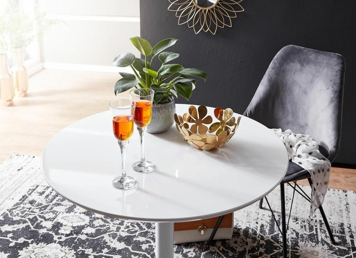Dining table White High Gloss FREE DELIVERY - Image 3
