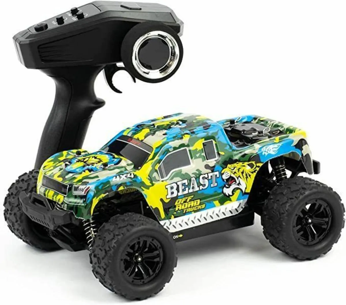 RC remote control Car 45 km/h, 1:18, 2 Batteries, - Image 1