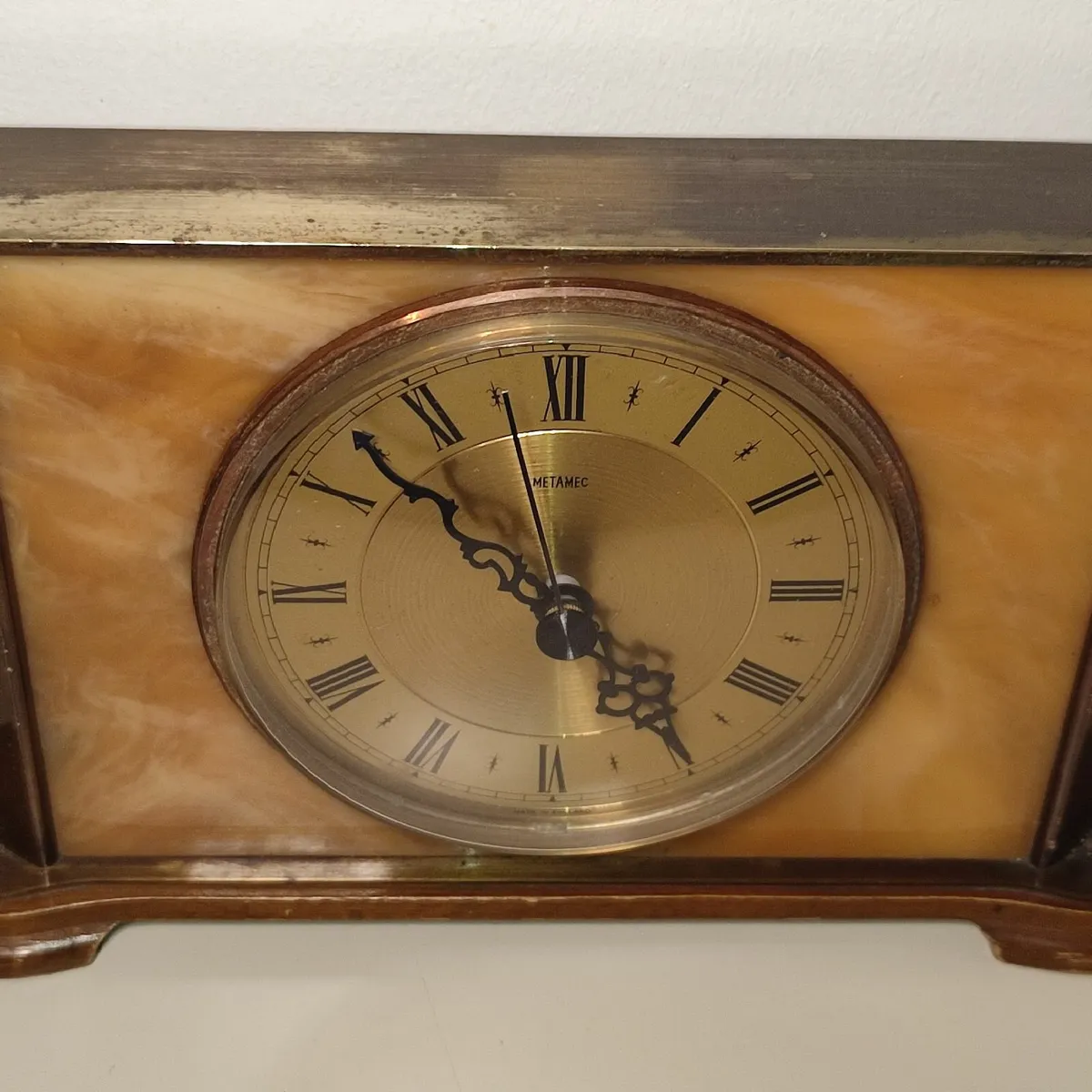 Table clock Vintage Metamec Quartz Mantle Clock Go - Image 2