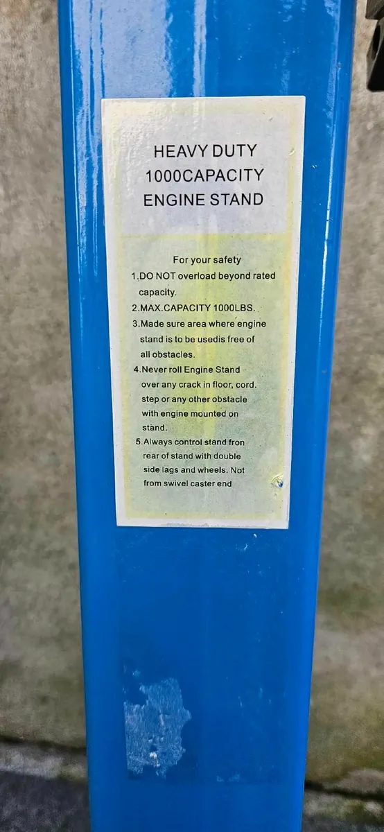 Heavy Duty 1000lbs Engine Stand - Image 2