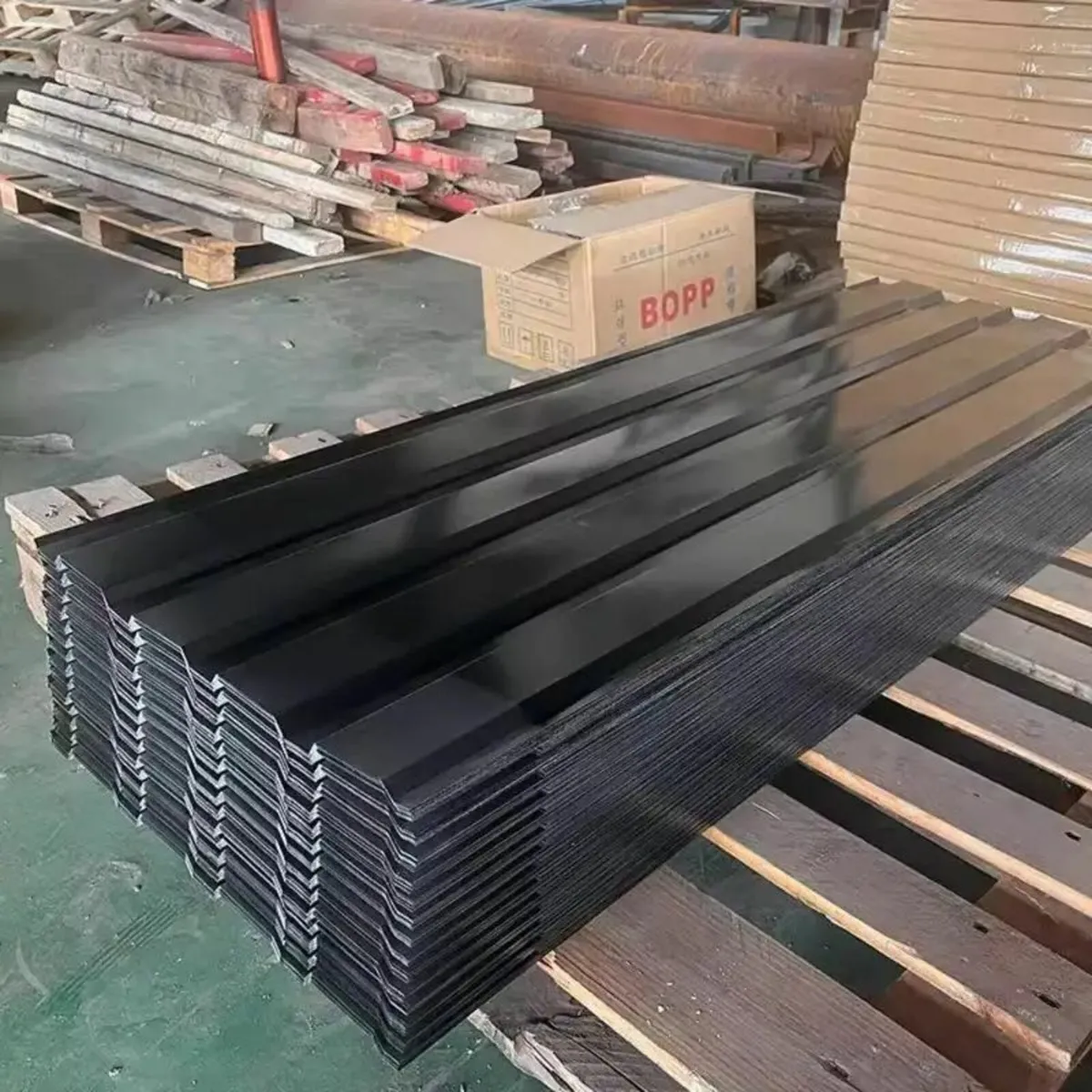 24 x Galvanised Trapezoidal Corrugated Roofing - Image 1