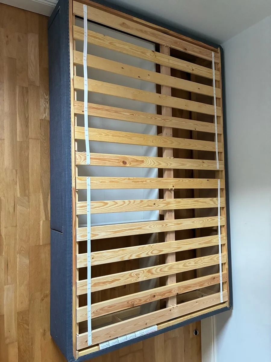 4ft Devan bed with storage and mattress. - Image 1