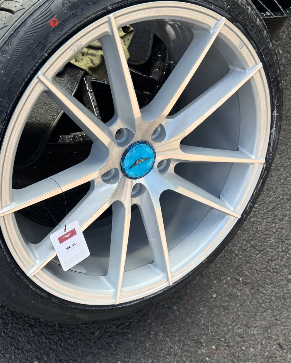 18” veemann 8” all round silver 5x112