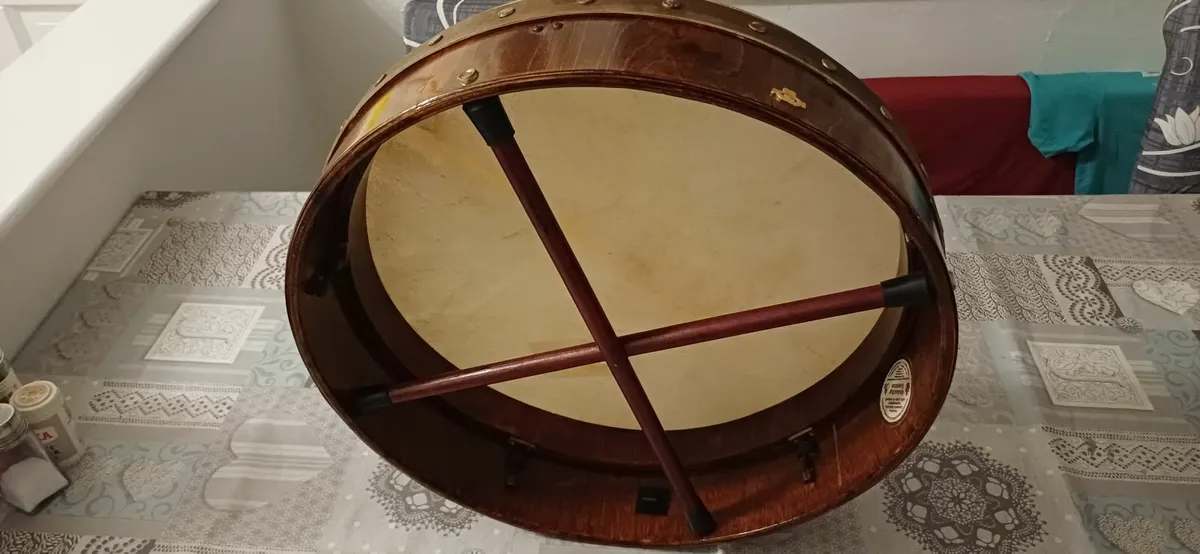 Bodhran by Malachy Kearns. - Image 2