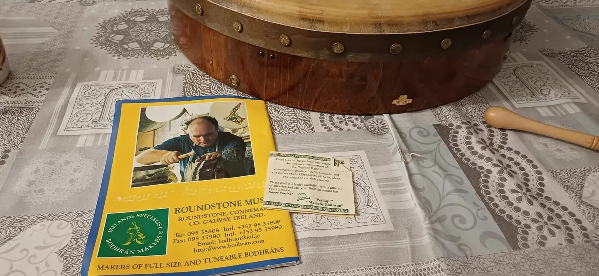 Bodhran by Malachy Kearns. - Image 4