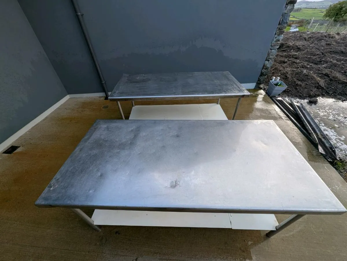 Stainless steel tables and fly screen - Image 3