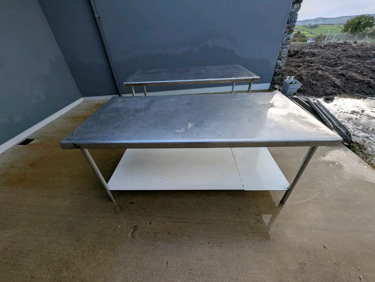 Stainless steel tables and fly screen - Image 2