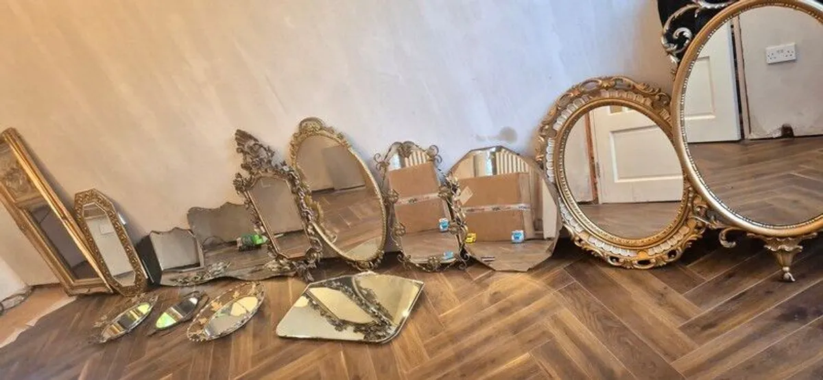 14 antique mirrors - Image 1