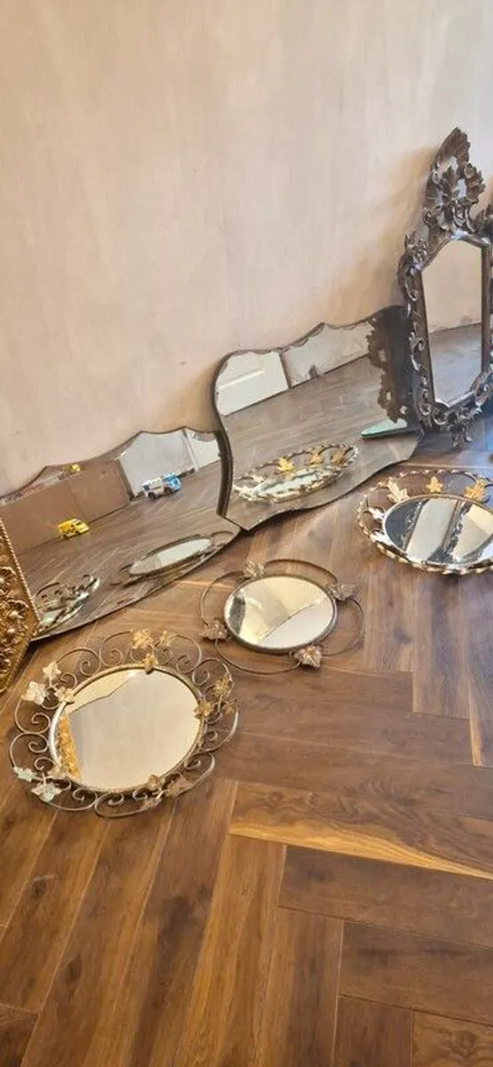 14 antique mirrors - Image 4