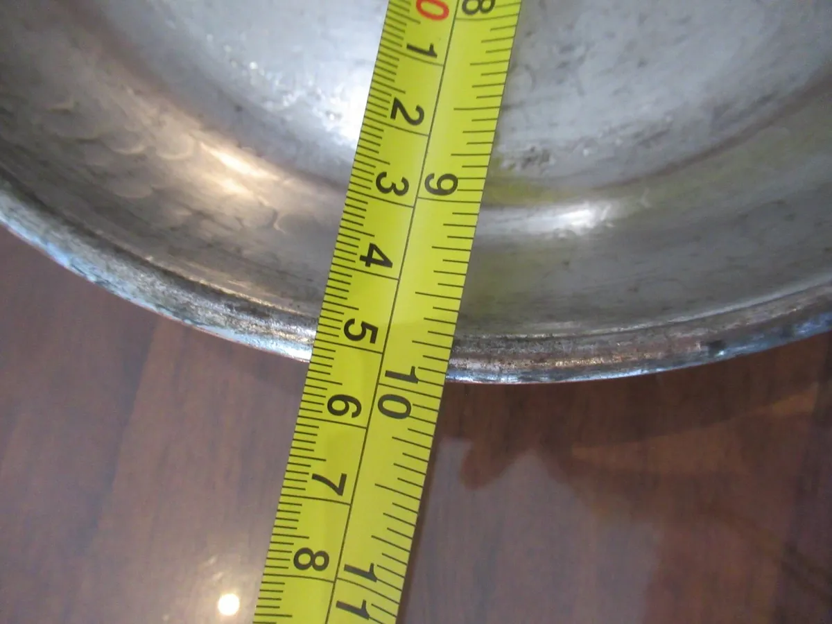 antique vintage copper pan cottage kitchen brass - Image 3