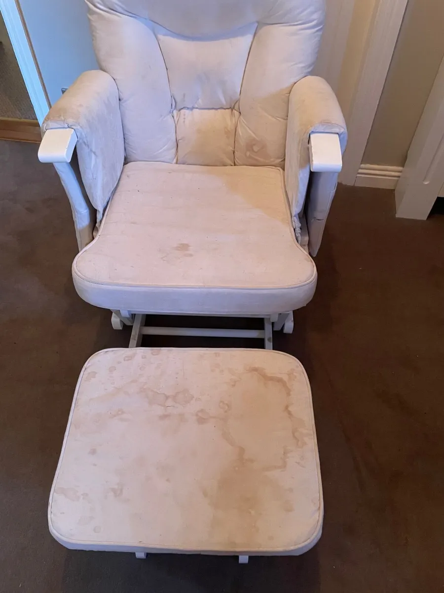 Rocking chair & footstool - Image 3