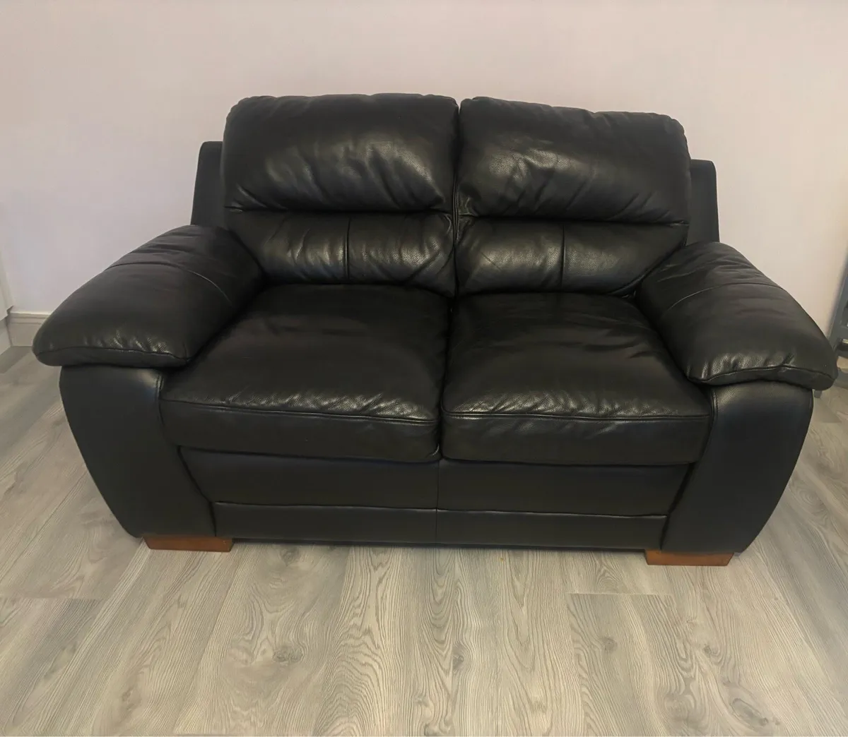 Black Leather Suite 2+2 - Image 1