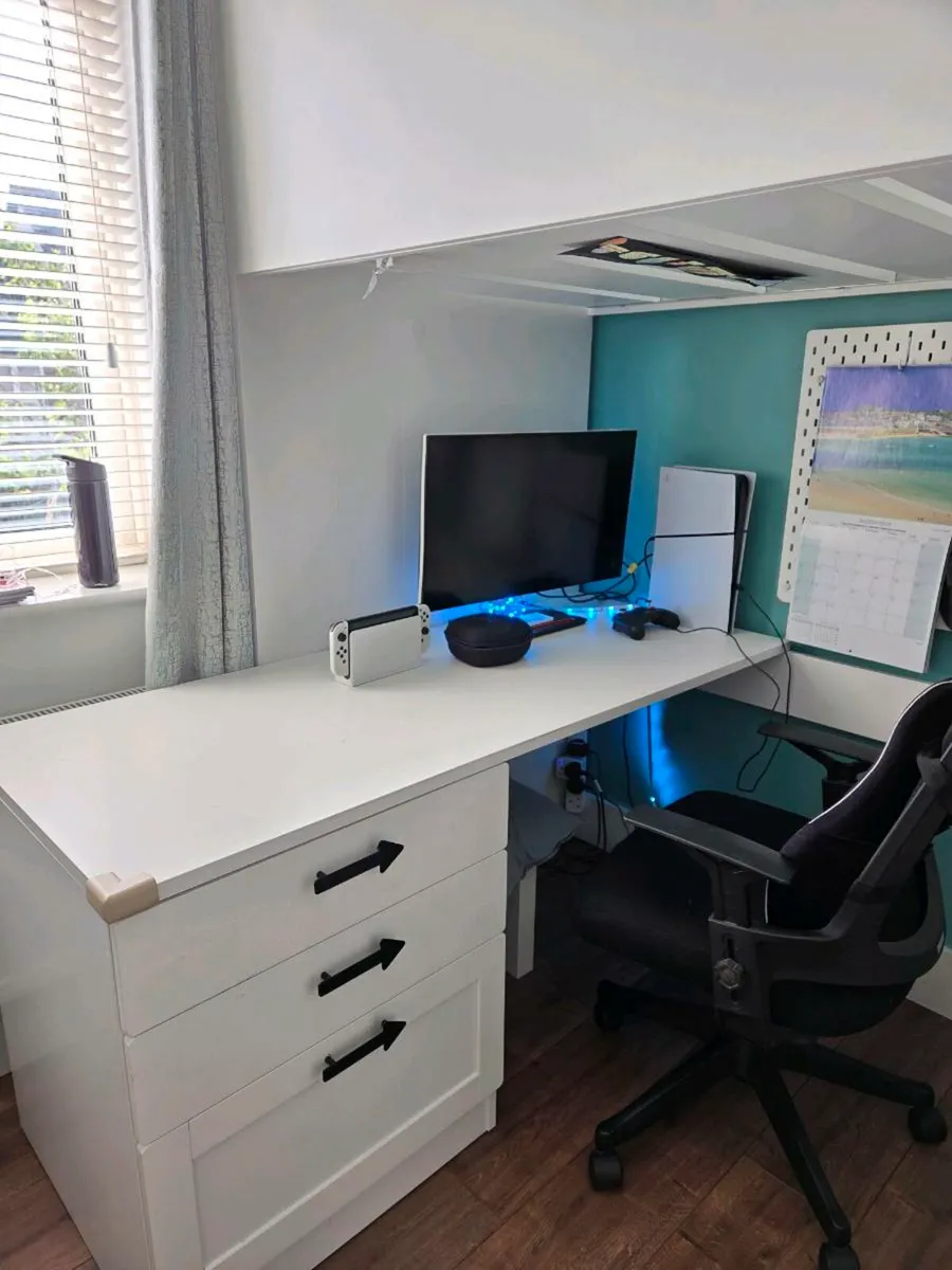 Ikea Smastad Loft Bed with Desk, cupboard storage - Image 3