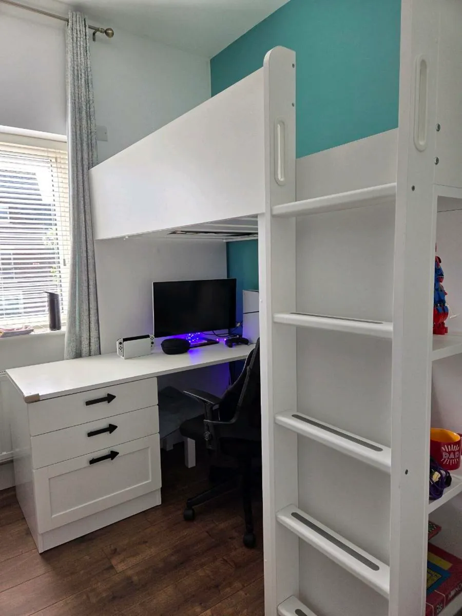 Ikea Smastad Loft Bed with Desk, cupboard storage - Image 4