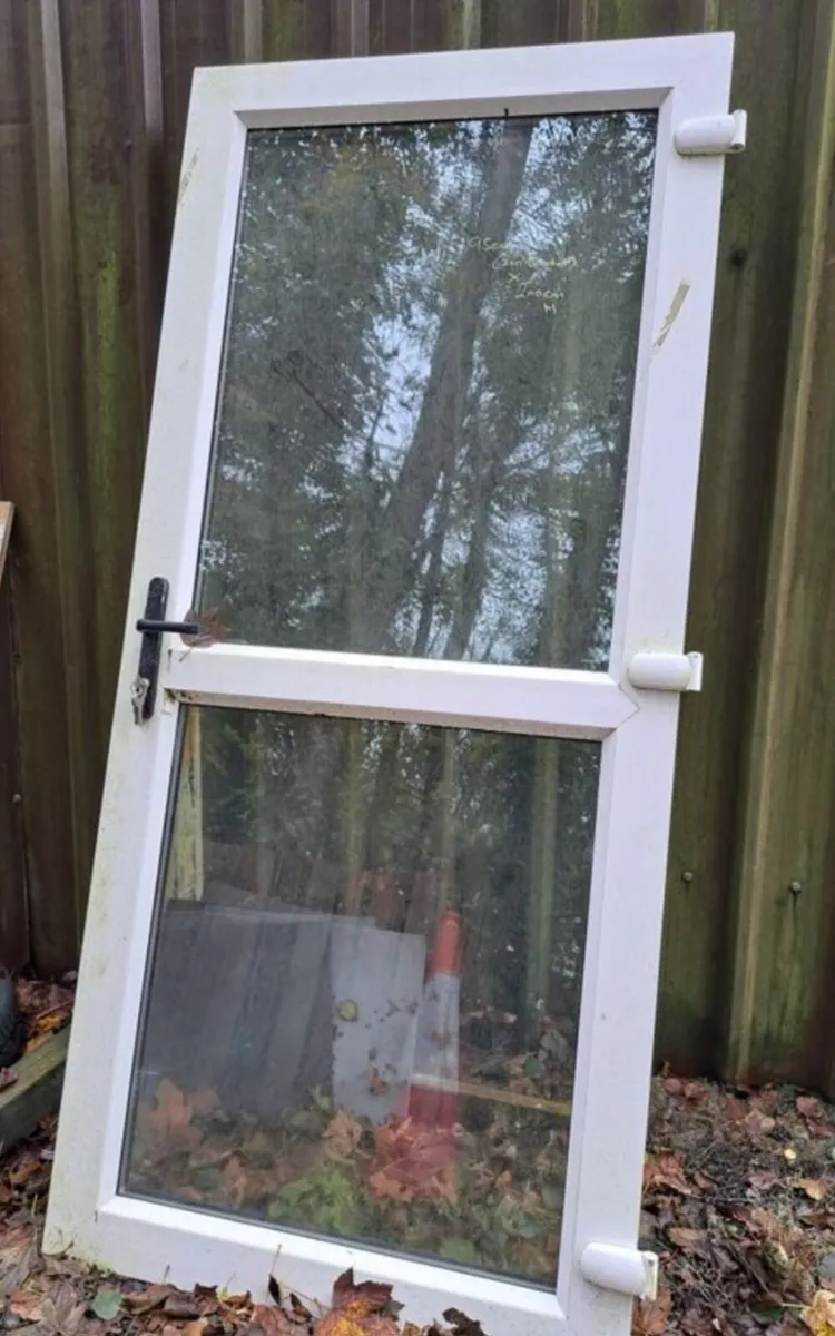 White Glass PVC Door (No Frame)