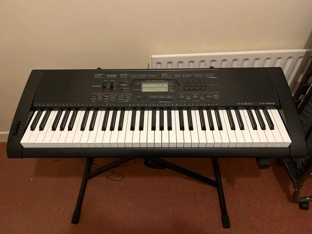 Casio CTK-3000 Keyboard complete - Image 1
