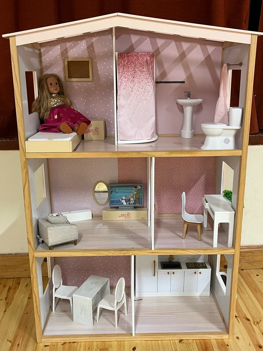 Our Generation dollhouse, doll and furniture - Image 2