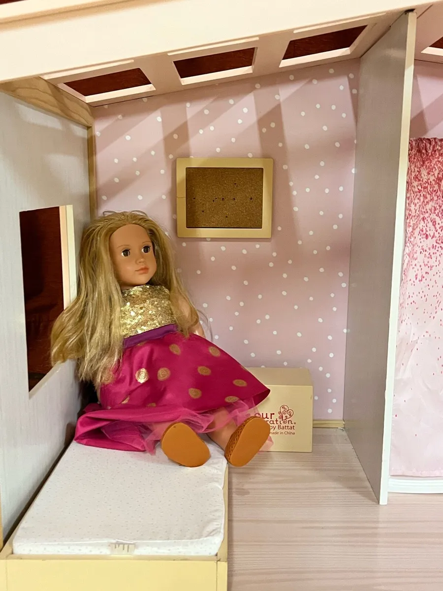 Our Generation dollhouse, doll and furniture - Image 3