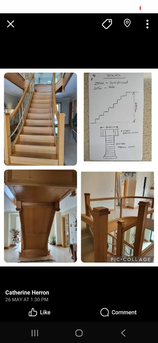 Oak stairs