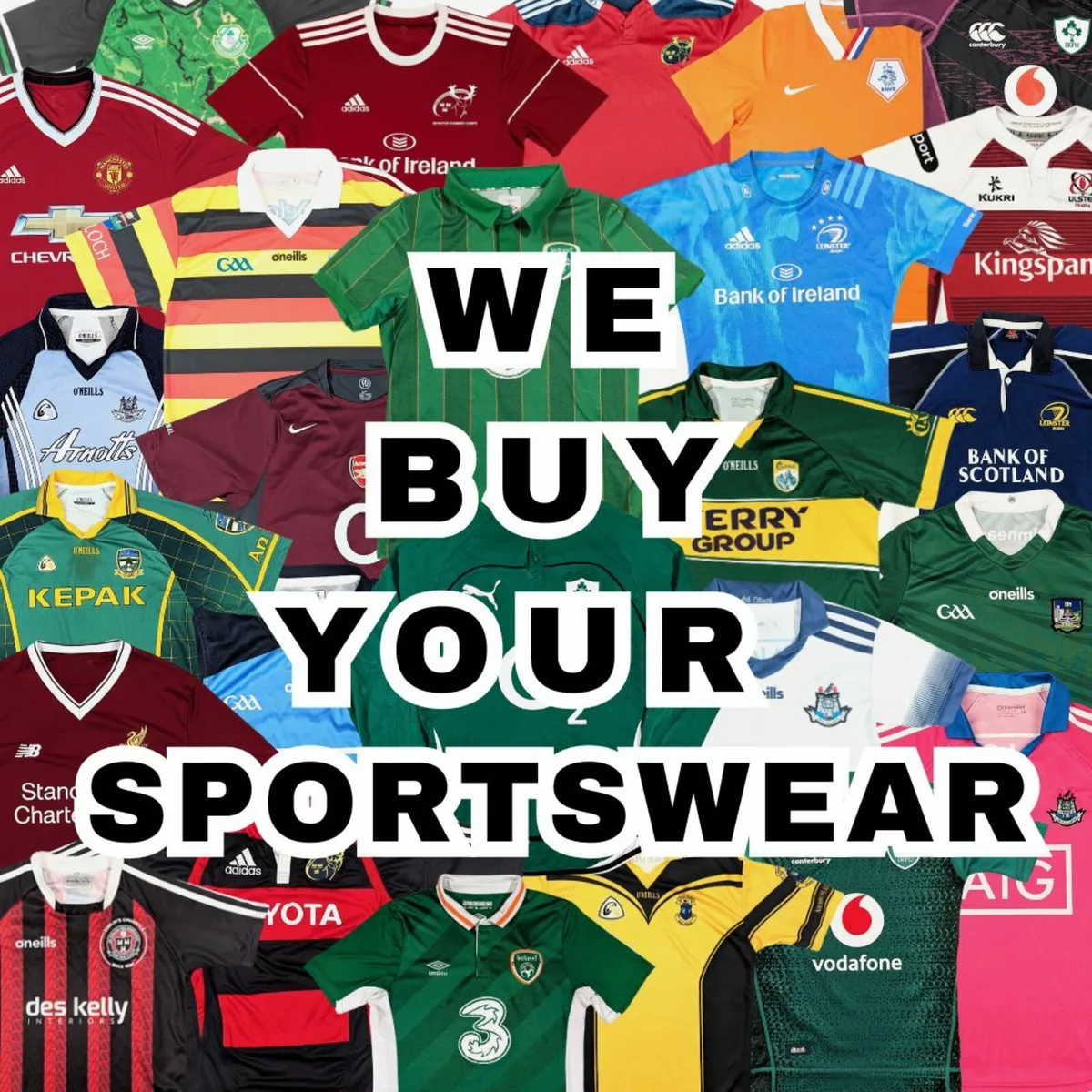 We Buy Your Sportswear - Jerseys, Jackets & More