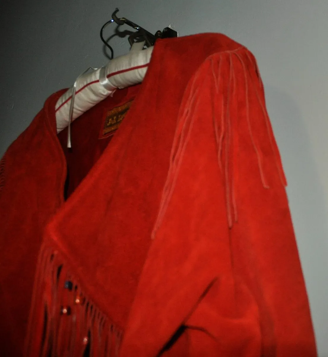 Red Leather Cowboy Jacket, J & A Leathers, Mexico - Image 3