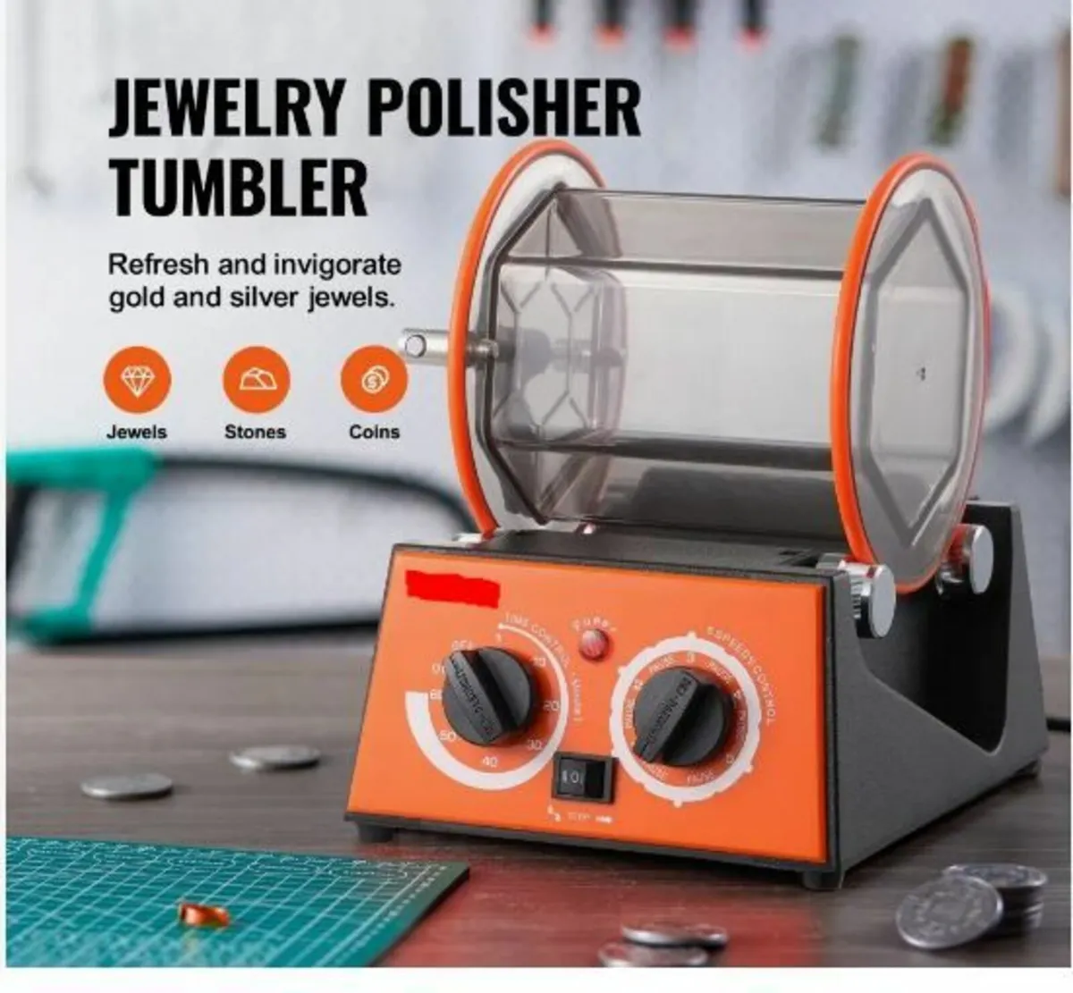 3kg Rotary Tumbler Surface Polisher Jewelry - Image 2