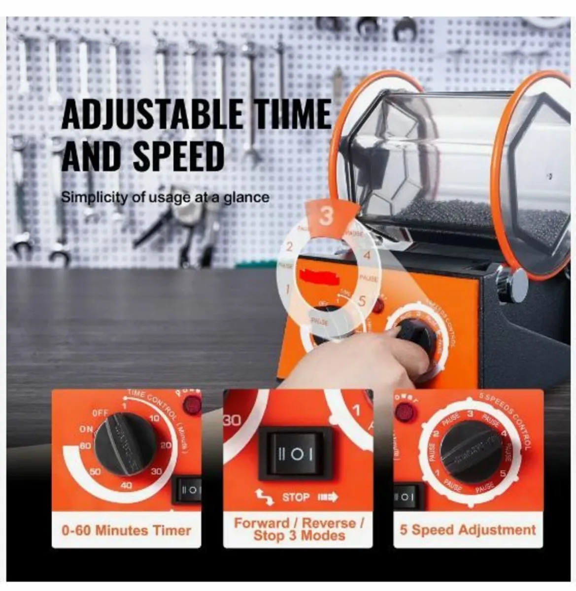 3kg Rotary Tumbler Surface Polisher Jewelry - Image 3