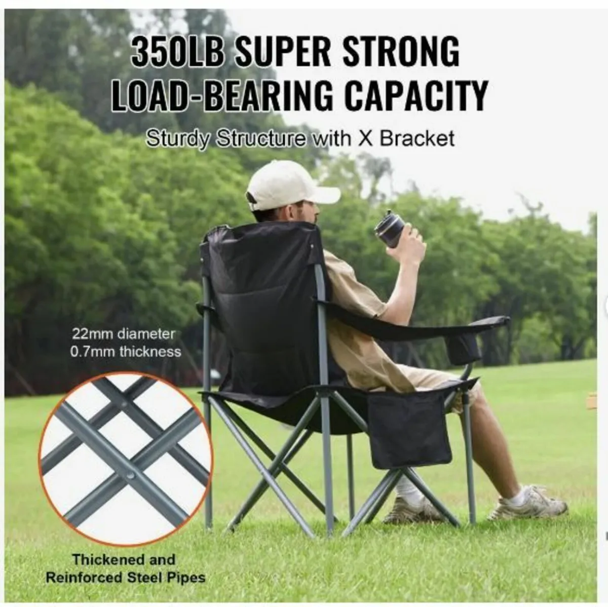Camping Folding Chair for Adults - Image 3