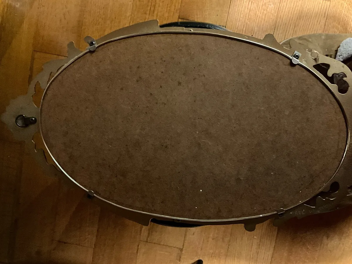 Vintage Gold Gilded CastMetal Baroque Style Mirror - Image 4