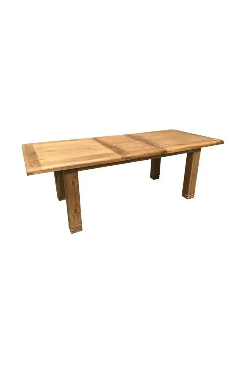 Extendable Oak Dining Table with Bench & Chairs - Image 3
