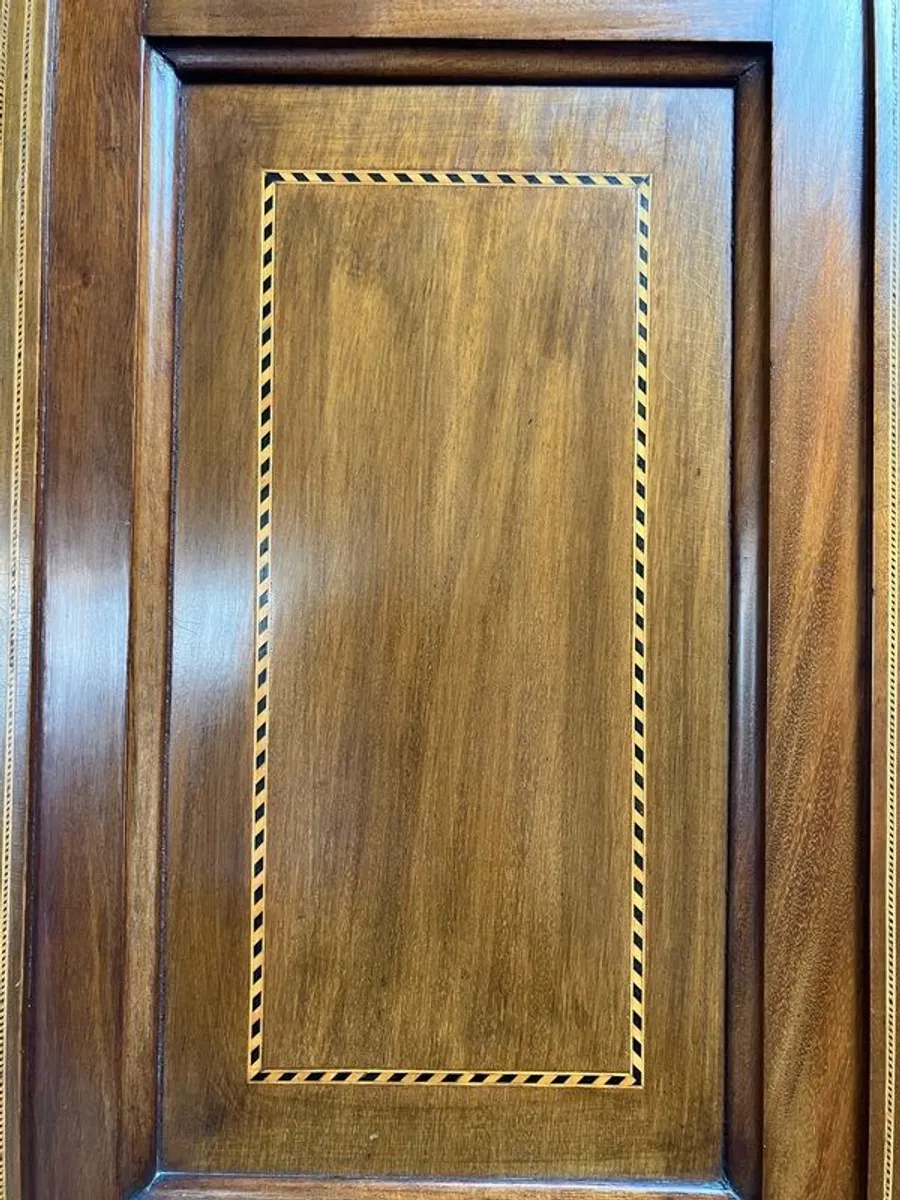 Vintage Edwardian Wardrobe w. Mirror - Image 3