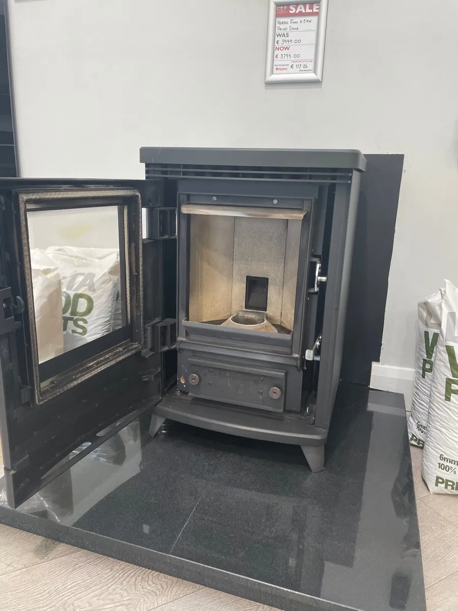 Ex-Display Nordic Finn Air 6.5kw Pellet Stove - Image 2