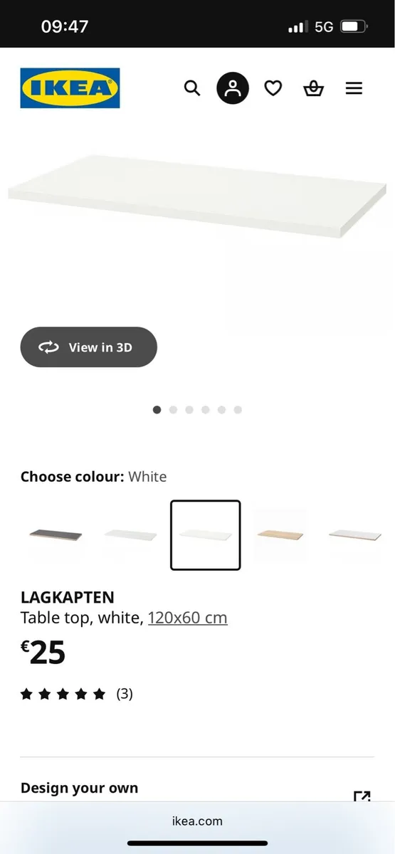 Table top - ikea - Image 1
