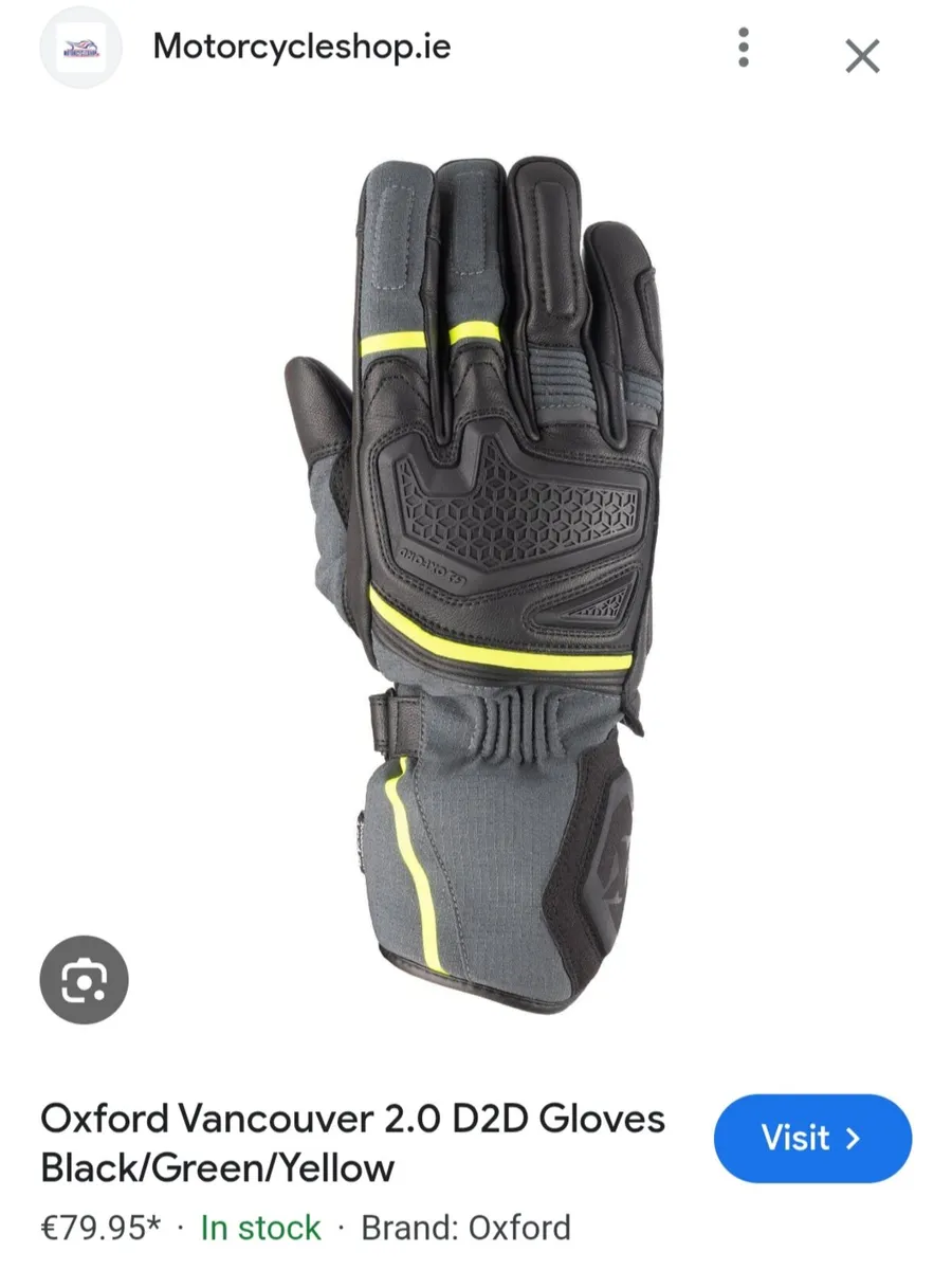 As new, winter Motorcycle Gloves. - Image 4