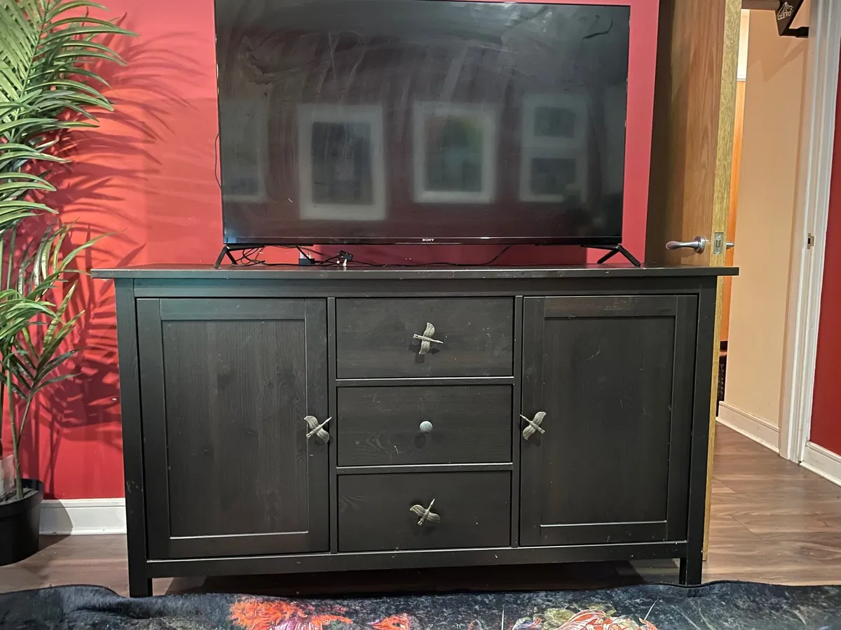 Black tv cabinet/sideboard - Image 1