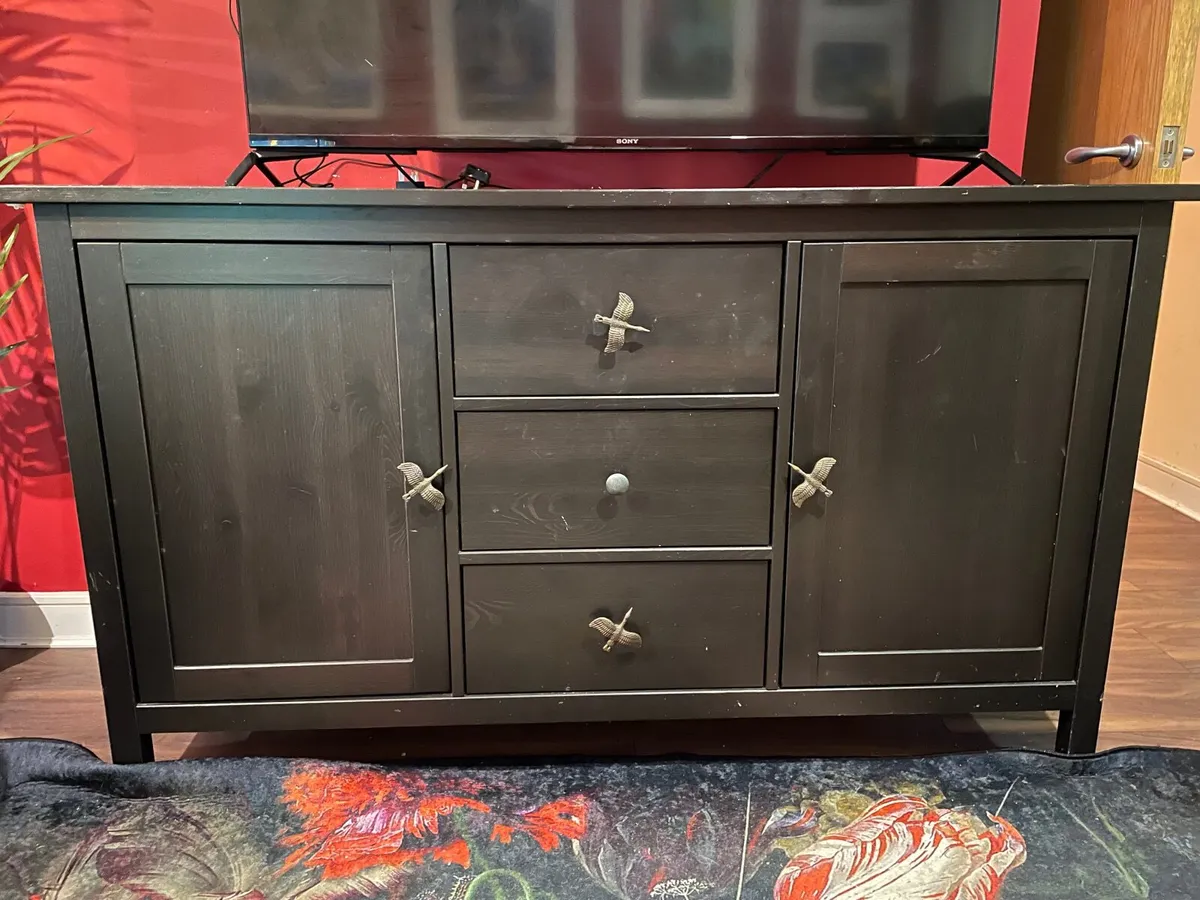 Black tv cabinet/sideboard - Image 2