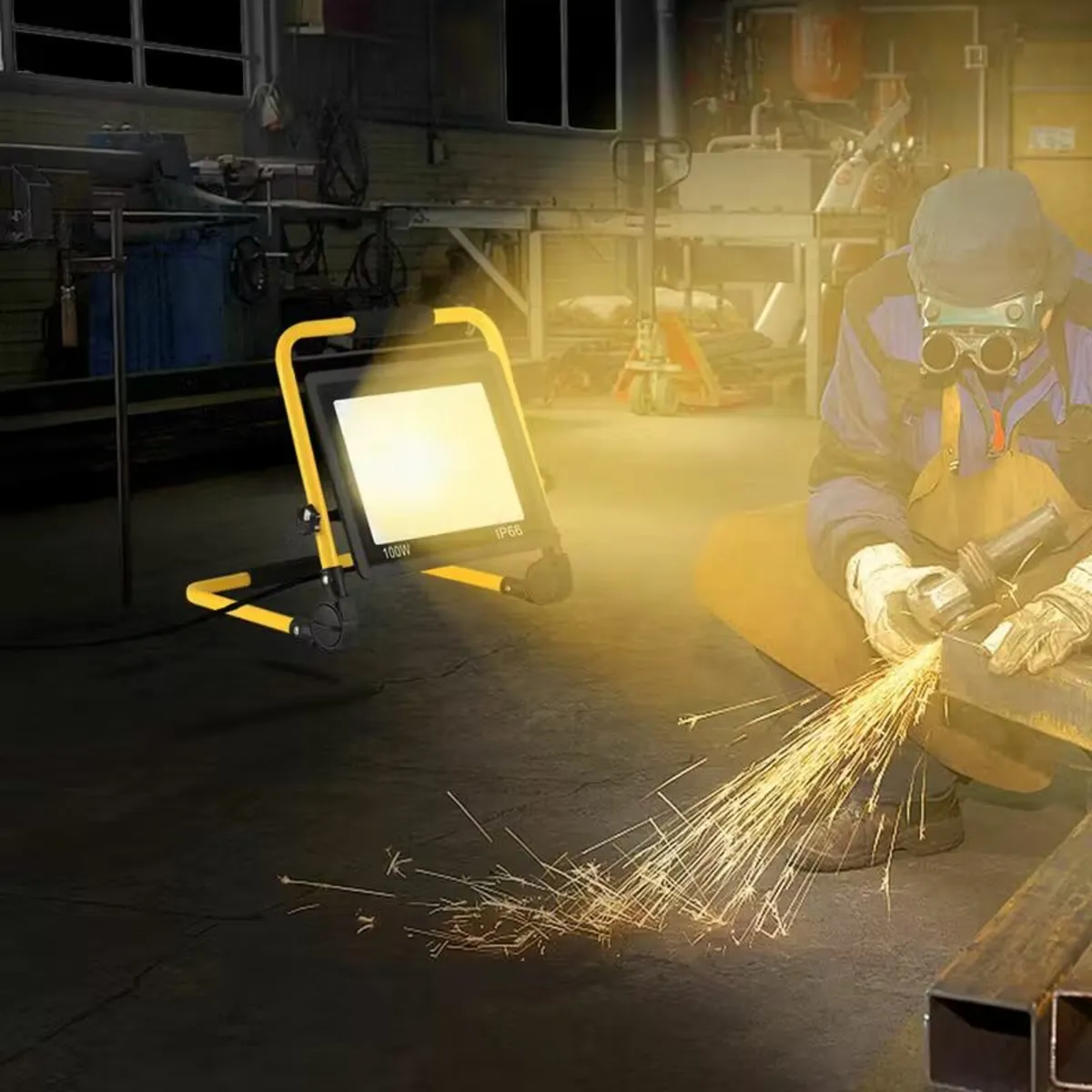 LED Work Light – Flood Construction Spotlight - Image 3