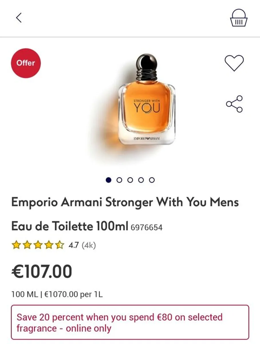 Armani Stronger with You 100ml - Image 3