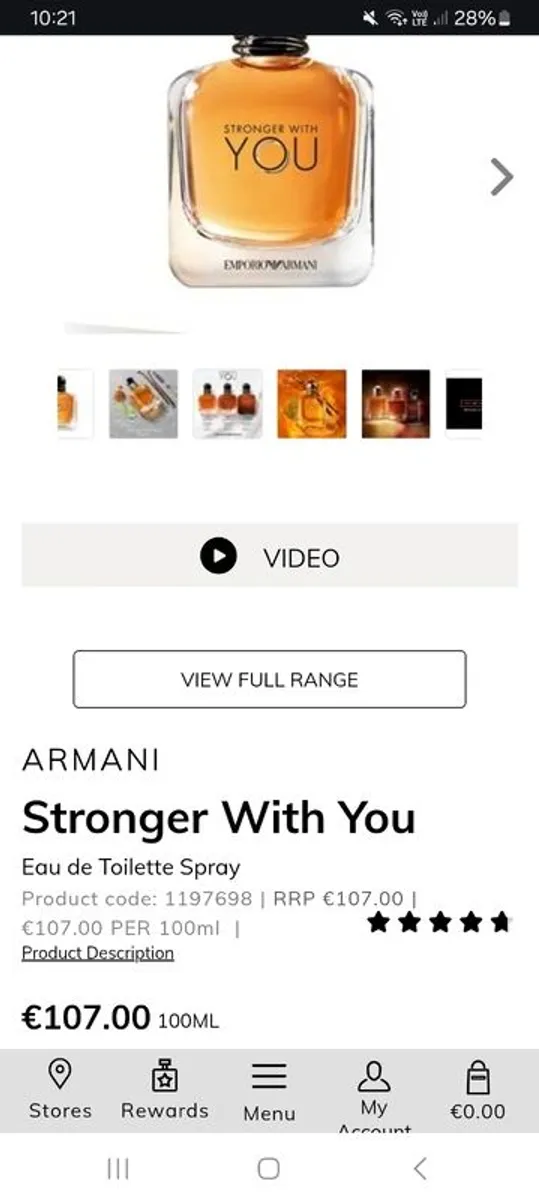 Armani Stronger with You 100ml - Image 4