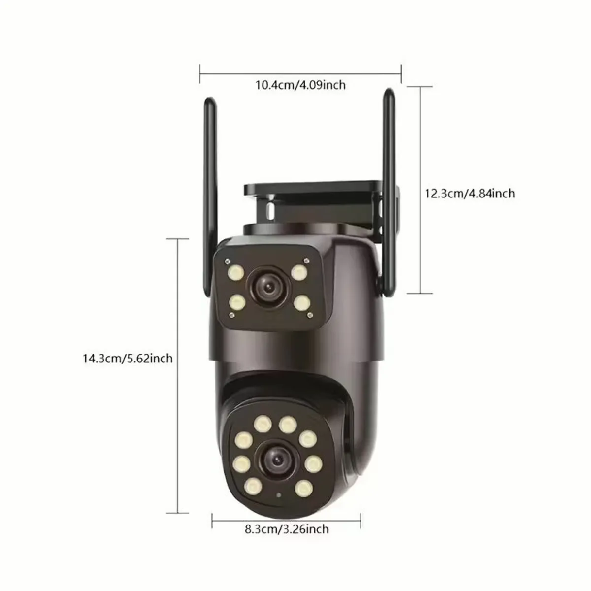 Outdoor PTZ Wireless IP Camera – Dual Lens 2.4G Wi - Image 1
