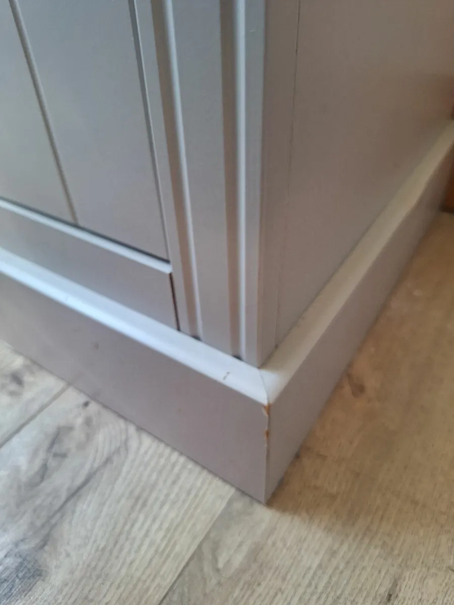 Light Grey Bookcase with2  Drawers - Image 3