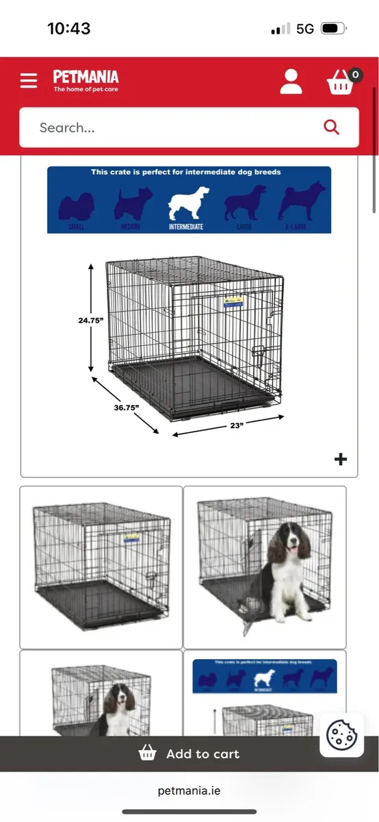 Dog training crate