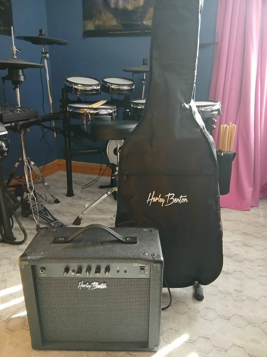 Bass Guitar Harley Benton PB-20 BK Standard - Image 1