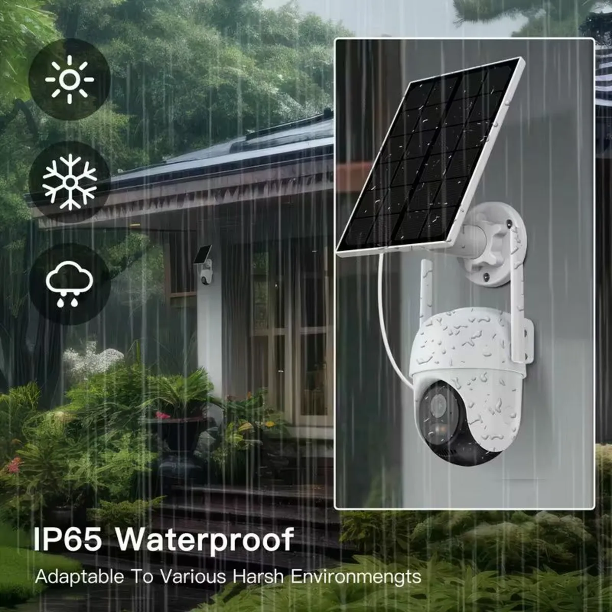 Solar Panel Wireless Security Camera – FHD Outdoor - Image 2