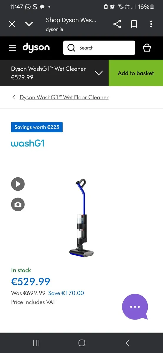 Dyson wash g1