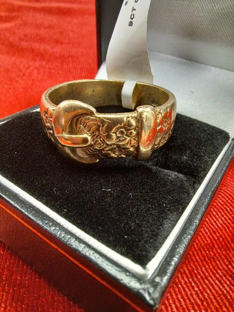 9k Buckle Ring 9CT - Image 2
